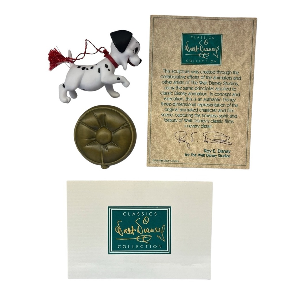 WDCC Disney 101 Dalmatians Lucky 1995 Christmas Ornament Porcelain Figurine